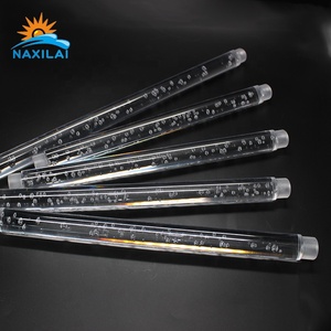 NAXILAI Cast Colored Acrylic <strong>Rod</strong> Transparent <strong>Plastic</strong> Bubble <strong>Rod</strong> Threaded Acrylic <strong>Rods</strong> for LED Light - Product Image 3