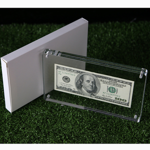 Rõ ràng acrylic bảng tiền tệ khung với vít tiền tệ chủ hiển thị khung - Product Image 2