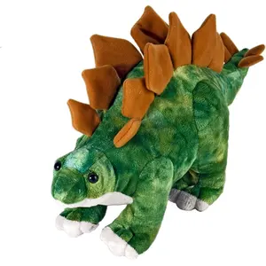컬러 드래곤 플러시 장난감 그린 키즈 선물 박제 야생 스테고 사우루스 부드러운 공룡