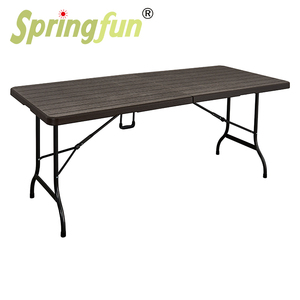 <span class=keywords><strong>Tavolo</strong></span> pieghevole <span class=keywords><strong>da</strong></span> picnic <span class=keywords><strong>da</strong></span> campeggio in plastica <span class=keywords><strong>da</strong></span> 6 piedi in <span class=keywords><strong>legno</strong></span> - Product Image 5