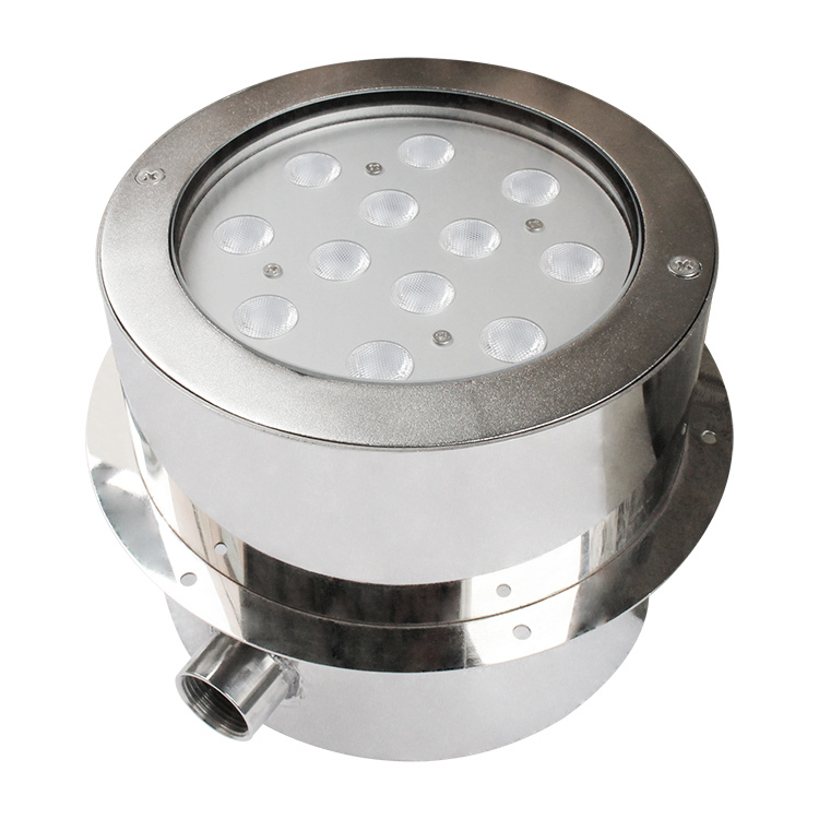 54W RGB 4-in-1 Waterproof LED Pool Light DMX512 DC24V 316L Stainless Steel IP68 Landscape Underwater Recessed Niche 3-Year