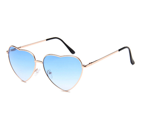 Moda en forma de corazón gafas de sol mujer de lujo <span class=keywords><strong>marca</strong></span> diseñador vintage retro gafas de sol Ray pequeño oculos gafas de sol - Product Image 2