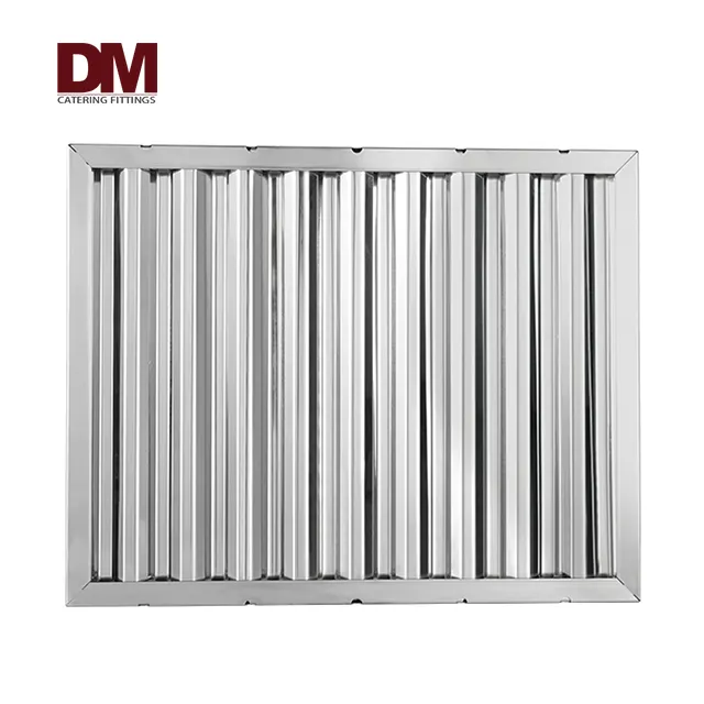 DM Duct-Free WallマウントRange Hood Baffle Filter (Stainless Steel)