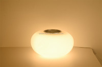 (XCT452) Lampe de table en verre soufflé Biosphère moderne - Design contemporain, lampe de bureau LED pratique pour la maison et l'hôtel