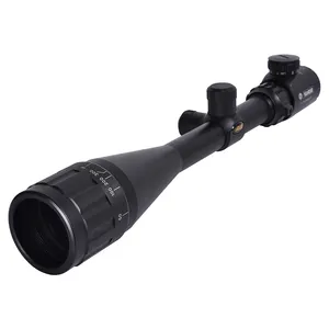 KANDAR 6-24X50 AOEG pita selempang merah hijau diterangi reticle berburu lingkup