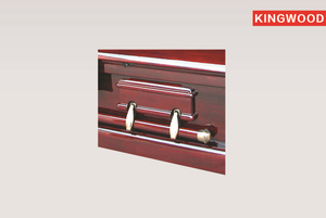 <strong>Magistrate</strong> Red US Style Wood Casket Carton Coffin - Product Image 5