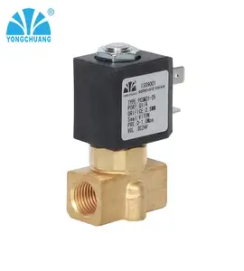 YONGCHUANG YCG21 CE approved Direct acting 3way brass solenoid valve for water air gas