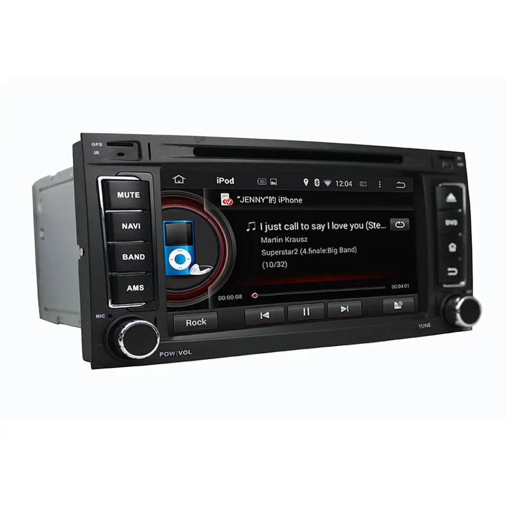 Mobil DVD GPS Sistem Navigasi untuk Touareg 2003-2010 Android 8.0 Mobil DVD dengan 1080 P WIFI 3G dvr