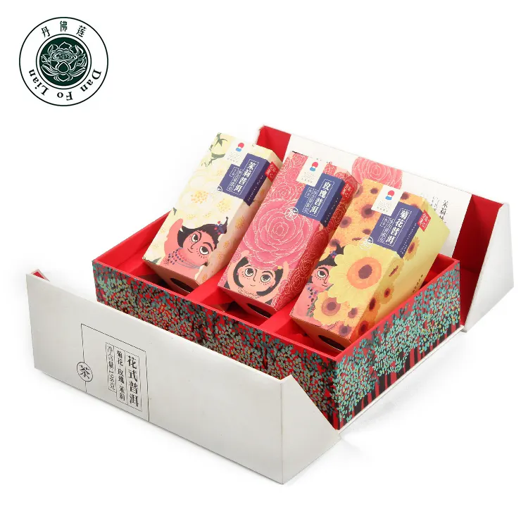 Custom pantone color printing tea boxes with insert modern recycle printing paper customized size and dimensions white tea box