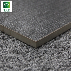 Piastrella in Ceramica Antiscivolo Stile Occidentale Nera Opaca con Texture Lineare 60x60 - Product Image 3