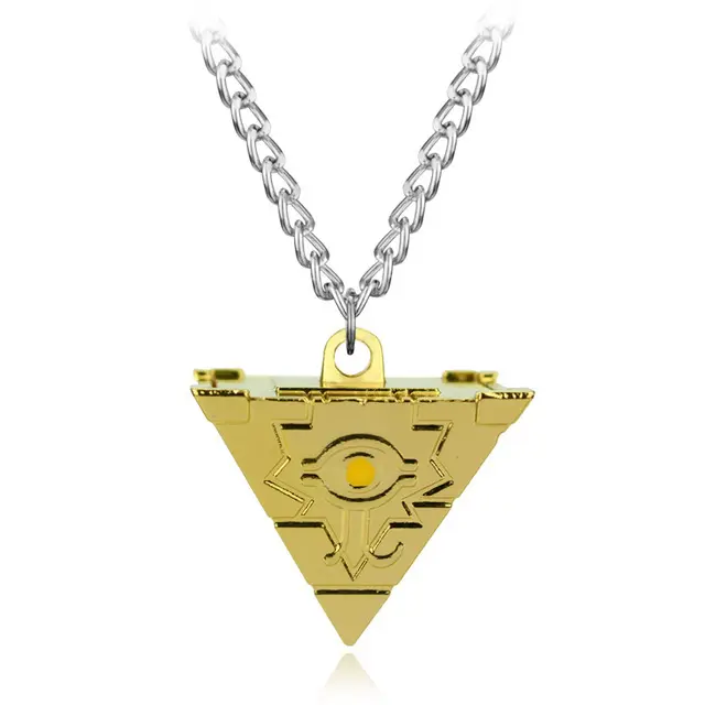 3D Yu-Gi-Oh juego Anime Yugioh del milenio pirámide ojo egipcio de Horus colgante collar