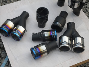 Universal acero inoxidable de escape silenciador sugerencia para Remus - Product Image 3