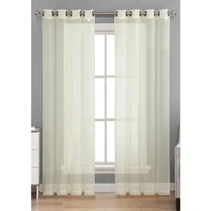 Stile europeo <span class=keywords><strong>Crema</strong></span> di colore di Disegno Tende Trasparenti - Product Image 1