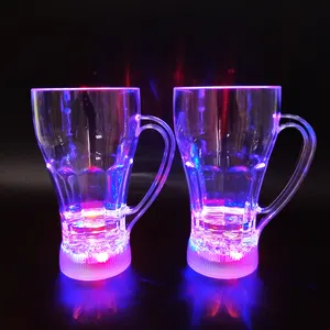 기물 플라스틱 라이트 업 LED 맥주 유리 컵