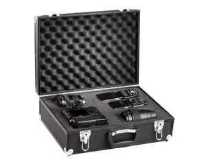 Professionele Blokjes Foam Camera Apparatuur Aluminium Carrying Tool Case