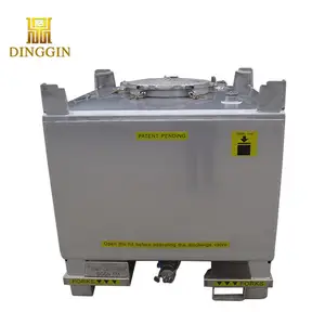Cinese SS304/SS316L 1000L in acciaio inox IBC serbatoi contenitori di rifiuti di fabbrica per l'industria chimica alimentare di stoccaggio del liquido con UN31A