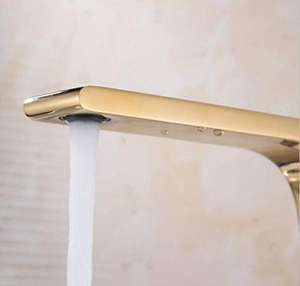 Robinet <span class=keywords><strong>de</strong></span> lavabo moderne monotrou en laiton couleur dorée mitigeur <span class=keywords><strong>de</strong></span> lavabo <span class=keywords><strong>de</strong></span> <span class=keywords><strong>salle</strong></span> <span class=keywords><strong>de</strong></span> <span class=keywords><strong>bain</strong></span> avec noyau <span class=keywords><strong>de</strong></span> valve en céramique - Product Image 3