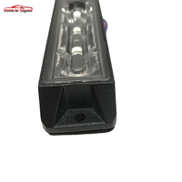 Luz de montaje en superficie de rejilla Led roja, 12W, Super brillante, luces de ambulancia para tablero