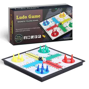 Großhandel neue design verschiedene arten holz ludo schach brettspiel set zu drucken für party und outdoor