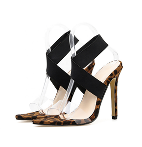 Sandali in pelle scamosciata all'ingrosso della fabbrica sandali da donna <span class=keywords><strong>tacco</strong></span> <span class=keywords><strong>alto</strong></span> - Product Image 4