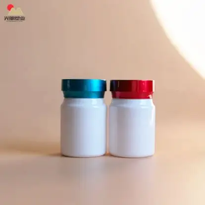 Bouteille de vitamine ronde vide de haute qualité de 100ml, Capsule de tablette, produit de santé, bouteille d'emballage en plastique