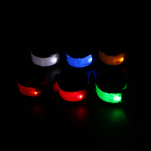Custom slap reflective side led armband glow in the dark running led bracelet - Product Image 5