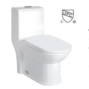 Su tasarrufu amerikan tuvalet kase sağlık gereçleri tek parça tuvalet seti, lüks ucuz tuvalet
