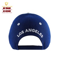 Casquette de baseball personnalisée avec logo brodé en 3D, casquette de sport Los Angeles LA, casquette structurée à 6 panneaux en sergé de coton, casquettes de papa, fabrication OEM