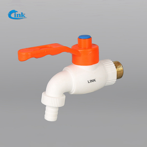LK-1-001-S ( 20mm ) Factory Supply high quality plastic handle brass plastic water hose cock ppr faucet water bib tap