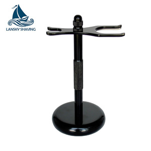 Kleur Klassieke Metalen Scheren Safety <span class=keywords><strong>Razor</strong></span> Stand Voor Scheerkwast En Scheermes - Product Image 2