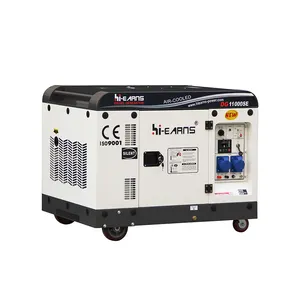 Generador de diésel portátil con batería, 10KVA, 36AH, precio