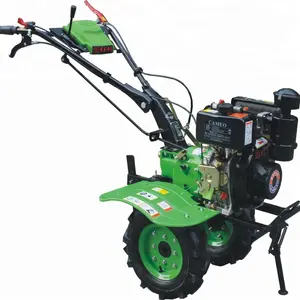 Cast Iron Gearbox 6HP Diesel Power Tiller Cultivator