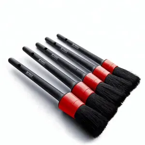 Offre Spéciale à poils doux lot de 5 tailles brosse de voiture détaillant roues emblème des tableaux de bord et d'autres détails brosse de voiture