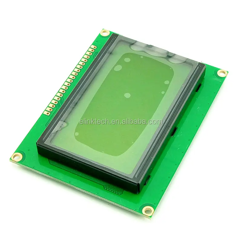 Modulo LCD 5V schermo giallo e verde 12864 LCD con retroilluminazione in magazzino