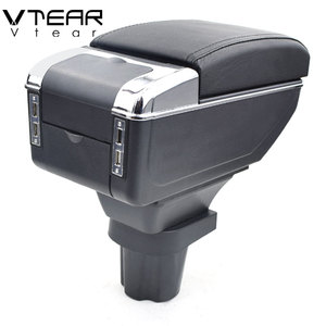<span class=keywords><strong>Accoudoir</strong></span> Vtear pour Mitsubishi Colt avec chargeur USB, boîte de rangement à double couche surélevée, boîte de rangement centrale, accessoires pour <span class=keywords><strong>accoudoir</strong></span> - Product Image 4