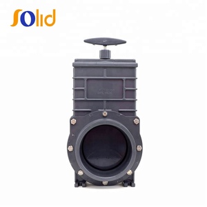 Nhựa Pvc Màu Xám Dao Van Cổng Cho Thủy Lợi W/SS Mái Chèo - Product Image 3