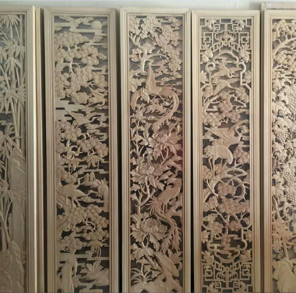 Рельефная рельефная резьба и архитектурный антиквариат рельефные деревянные панели ручная резьба Подвесной деревянный экран