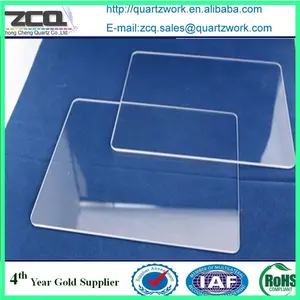 Placa de cristal de cuarzo de 1mm, 2mm, 3mm de grosor, personalizada, fabricante de China