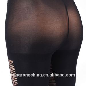 Vente en gros d'usine collants tube pour pieds en <span class=keywords><strong>nylon</strong></span> sexy à rayures croisées OEM en stock collants transparents leggings - Product Image 6