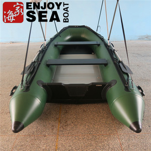 Bateau de pêche pneumatique <span class=keywords><strong>Zodiac</strong></span> Style 4,2 m 1,2 mm en PVC avec moteur hors-bord prêt à la dérive certifié CE - Product Image 2