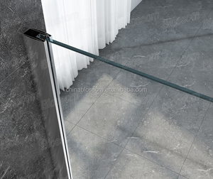 Salle <span class=keywords><strong>de</strong></span> bain Salle D'eau <span class=keywords><strong>Barre</strong></span> <span class=keywords><strong>de</strong></span> Support À Pied En Verre Trempé Écran <span class=keywords><strong>de</strong></span> <span class=keywords><strong>Douche</strong></span> Sans Cadre - Product Image 5