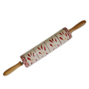 Bohemian Fox Run Đánh Bóng Tùy Chỉnh Gốm Cán <span class=keywords><strong>Pin</strong></span> Với Cái Nôi Bằng Gỗ - Product Image 4