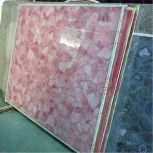 Piedra preciosa natural Cuarzo <span class=keywords><strong>Rosa</strong></span> Keystone Piedra de coral natural Azulejo de piso al aire libre - Product Image 4