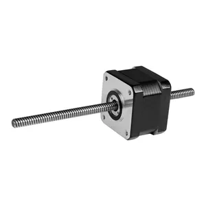 Miniatura nema 14 dc motor paso a paso con plomo tornillo para la cama médica