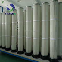 Filter Cartridge Lipat untuk Pengumpul Debu Industri, Pengendalian Polusi Udara, Setara OEM Filter Cartridge Pengumpul Debu