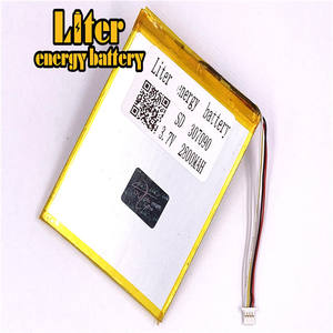 Штекер 1,0-4 P 307090 2800 mah <span class=keywords><strong>3</strong></span>,7 V перезаряжаемая lipo батарея солнечная литий-ионная полимерная литиевая батарея с PCM - Product Image 1