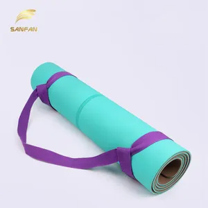 Custom Adjustable Yoga Strap Sling Durable Eco Cotton Yoga Stretch Carrying Strap