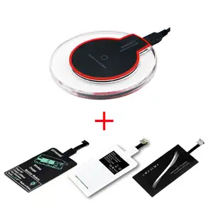 Qi Wireless Charging-Transmitter Ladegerät Adapter Rezeptor Empfänger Pad Spule Typ-C Micro USB für iPhone für Huawei für telefon