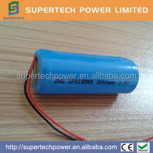 18500 1000 mAh 3.2V LiFePO4 pil - Product Image 1