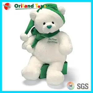 personalizado diseño blanco de peluche oso de juguete